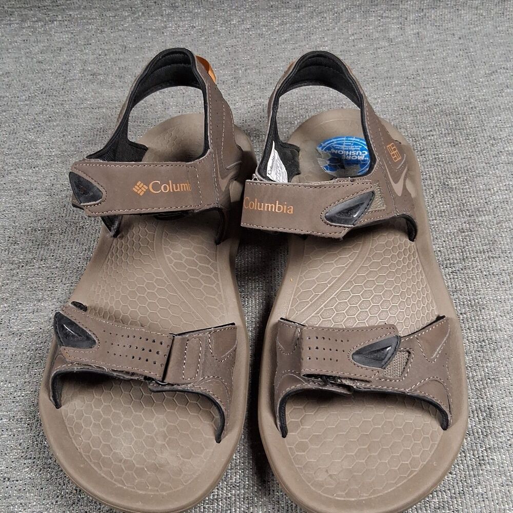 Columbia Mens Brown Outdoor Hiking Sport Sandals Size 9 Techlite Omni-Grip